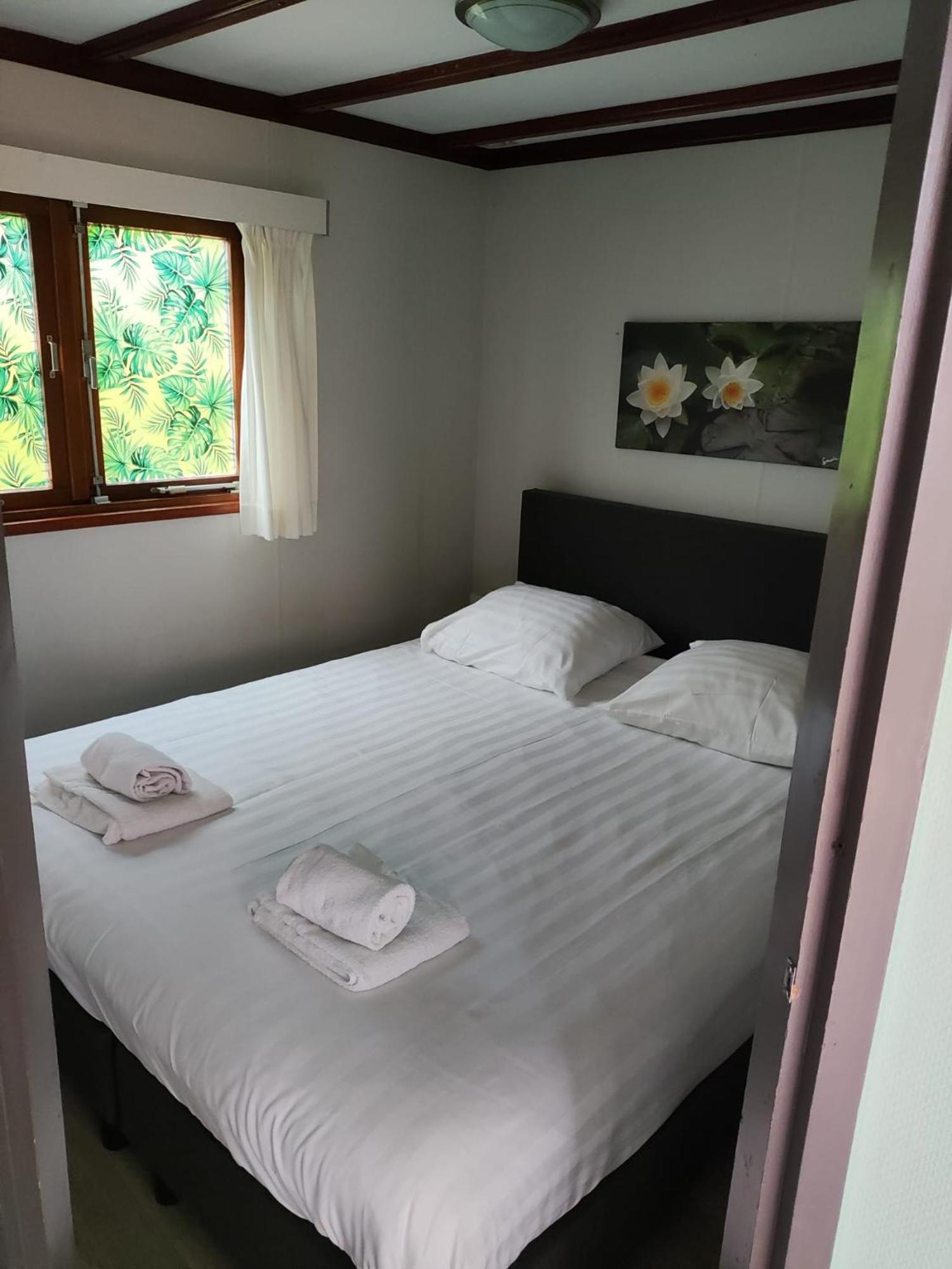 Knusse Veluwse Chalet in Putten alleen voor recreatie Buitenkant foto